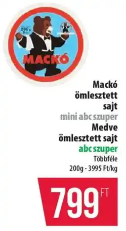 Coop Mackó ömlesztett sajt ajánlat