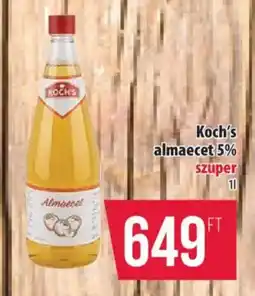 Coop Koch's almaecet 5% ajánlat