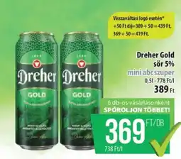 Coop Dreher Gold sör 5% ajánlat
