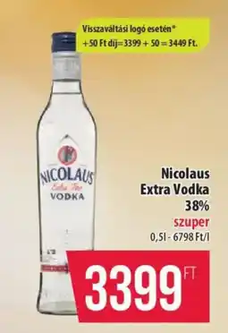Coop Nicolaus Extra Vodka 38% ajánlat