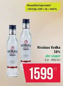 Coop Nicolaus Vodka 38% ajánlat