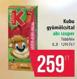 Coop Kubu gyümölcsital ajánlat