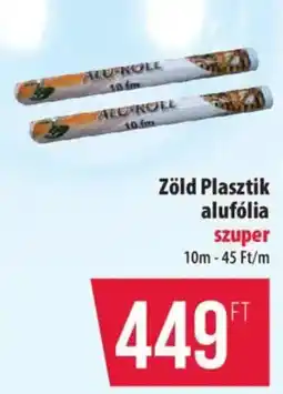 Coop Zöld Plasztik alufólia szuper ajánlat