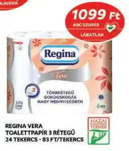 Coop Regina Vera toalettpapír 3 rétegű ajánlat