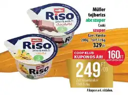 Coop Müller tejberizs ajánlat