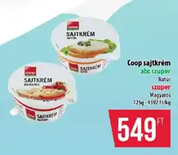 Coop Coop sajtkrém ajánlat