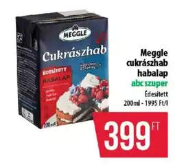 Coop Meggle cukrászhab habalap ajánlat