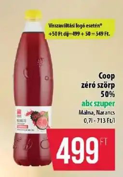 Coop Coop zéró szörp 50% ajánlat
