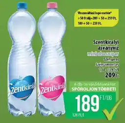 Coop Szentkirályi ásványvíz ajánlat