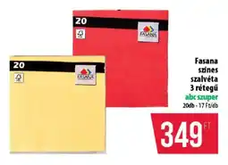 Coop Fasana színes szalvéta 3 rétegű ajánlat