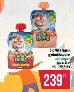 Coop Sió VitaTigris gyümölcspüré ajánlat