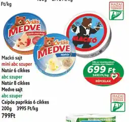 Coop Mackó sajt ajánlat