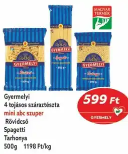 Coop Gyermelyi 4 tojásos száraztészta ajánlat