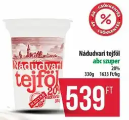Coop Nádudvari tejföl ajánlat