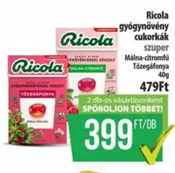 Coop Ricola gyógynövény cukorkák ajánlat