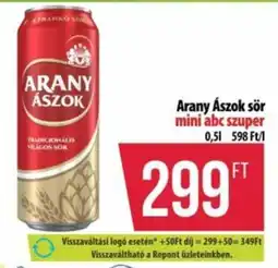 Coop Arany Ászok sör ajánlat