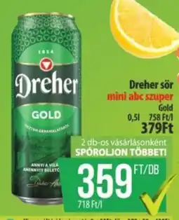 Coop Dreher sör Gold ajánlat