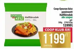 Coop Coop Gyosran kész panírozott Halfilérudak ajánlat