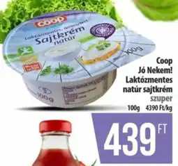 Coop Coop Jó Nekem! Laktózmentes natúr sajtkrém ajánlat
