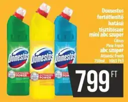 Coop Domestos fertőtlenítő hatású tisztítószer ajánlat