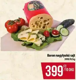 Coop Baron nagylyukú sajt ajánlat
