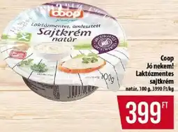 Coop Coop Jó nekem! Laktózmentes sajtkrém ajánlat