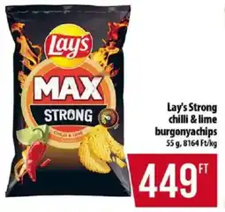 Coop Lay's Strong chilli & lime burgonyachips ajánlat
