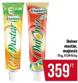 Coop Univer mustár, majonéz ajánlat