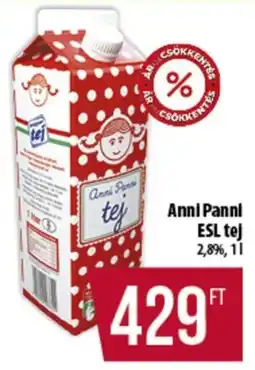 Coop Anni Panni ESL tej 2,8% ajánlat