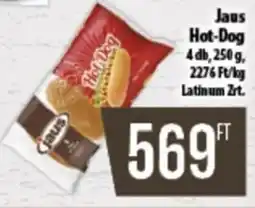Coop Jaus Hot-Dog ajánlat