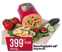 Coop Baron Nagylyukú sajt ajánlat