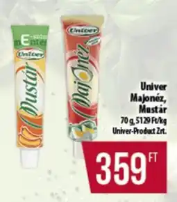 Coop Univer Majonéz, Mustár ajánlat