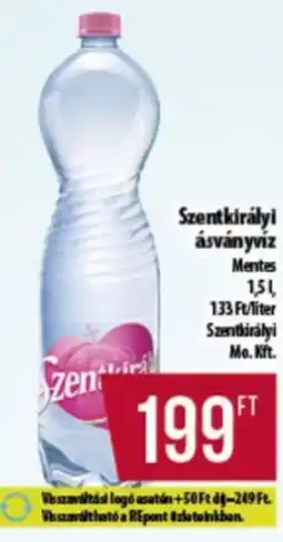 Coop Szentkirályi ásványvíz ajánlat