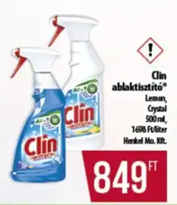 Coop Clin ablaktisztító ajánlat