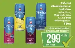 Coop Dreher 24 alkoholmentes sör több ízben ajánlat