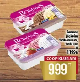 Coop Romans jégkrém ajánlat