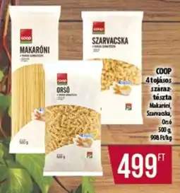 Coop COOP 4 tojásos száraztészta ajánlat
