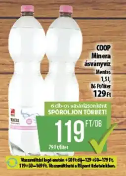 Coop COOP Minera ásványvíz ajánlat