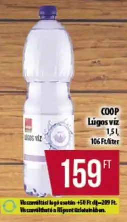 Coop COOP Lúgos víz ajánlat