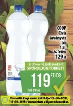 Coop COOP Civis ásványvíz ajánlat