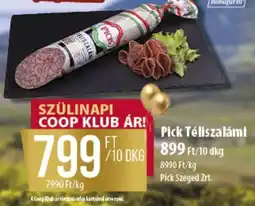 Coop Pick Téliszalámi ajánlat