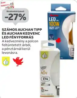 Auchan Számos Auchan Tipp és Auchan Kedvenc LED fényforrás ajánlat