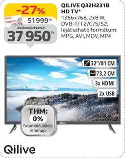 Auchan Qilive Q32H231B HD TV ajánlat