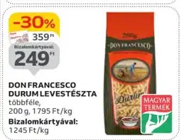 Auchan Don francesco durum levestészta ajánlat