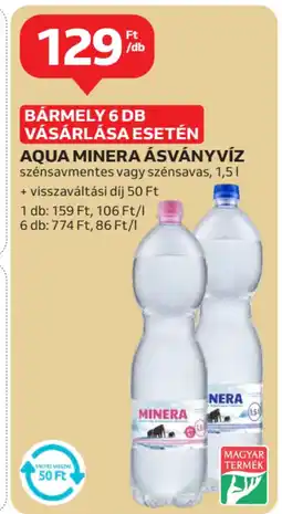 Auchan Aqua minera ásványvíz ajánlat