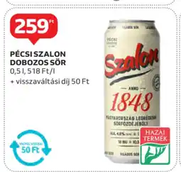 Auchan Pécsi szalon dobozos sör ajánlat