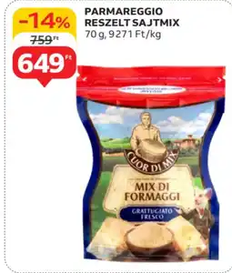 Auchan Parmareggio reszelt sajtmix ajánlat