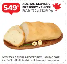 Auchan Auchan kedvenc erzsébet kenyér ajánlat