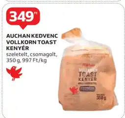 Auchan Auchan kedvenc vollkorn toast kenyér ajánlat