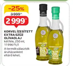 Auchan Korvel ízesített extra szűz olívaolaj ajánlat
